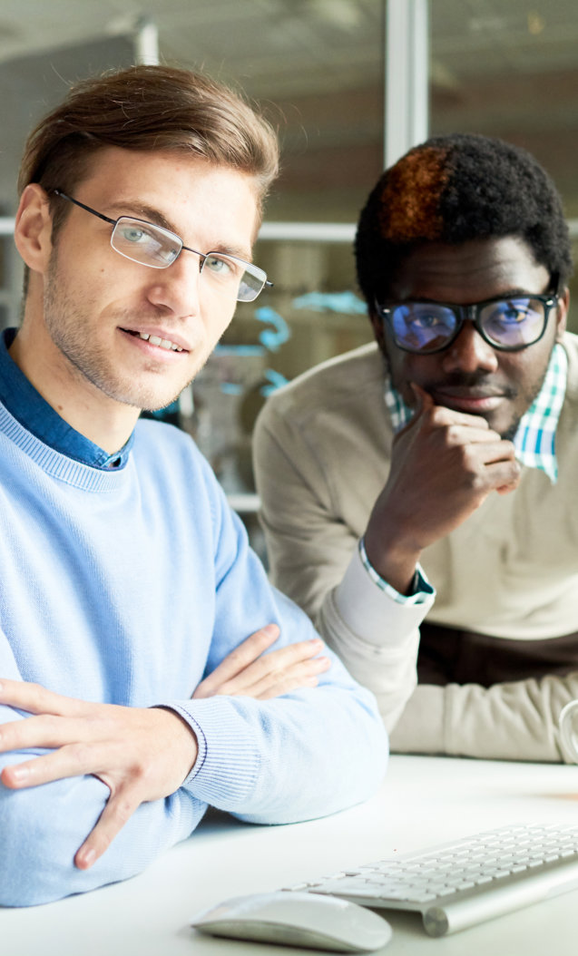 Two men are professional