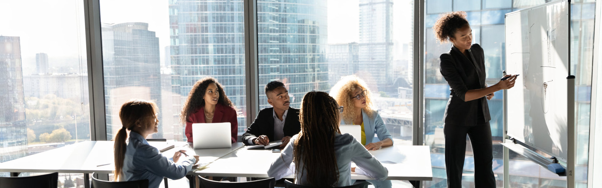 group of professional having meeting